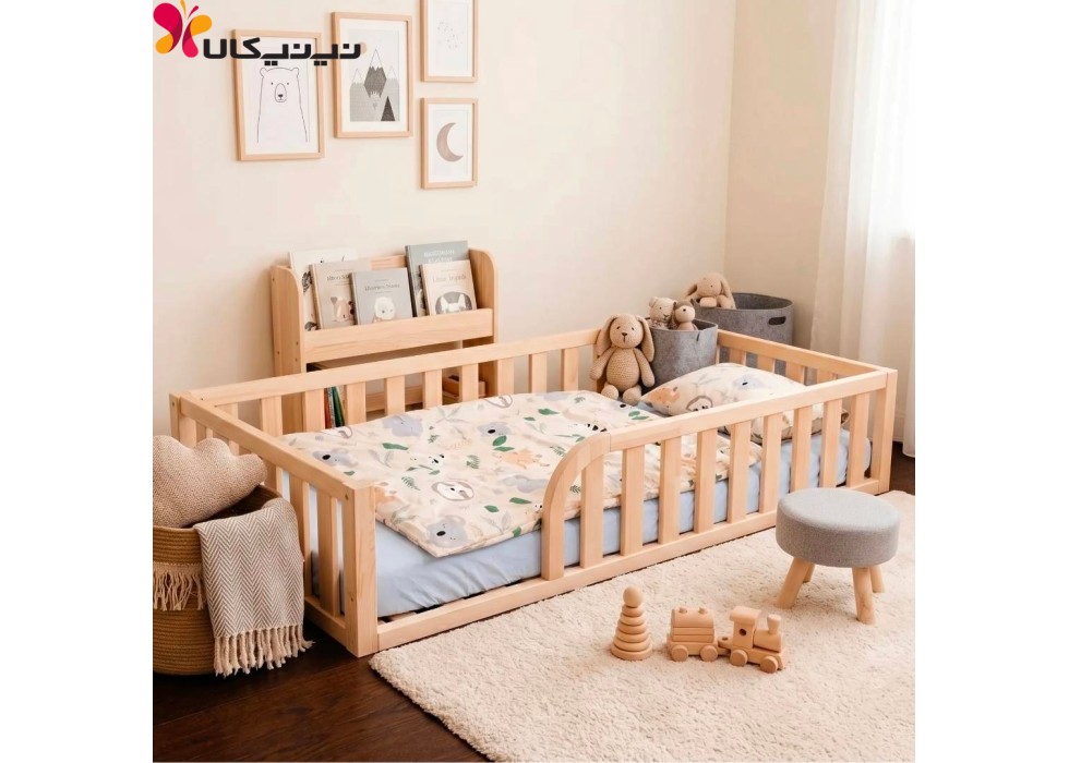 تخت مونته سوری نوزاد نوجوان آمیسا مدل نیو هاوس تخت مونته سوری نوزاد نوجوان آمیسا مدل نیو هاوس
