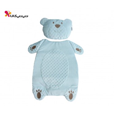 سرویس 2 تکه تشک و بالش ببیتوف-Bebitof آبی