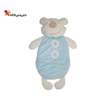 سرویس 2 تکه تشک و بالش ببیتوف-Bebitof سفید آبی