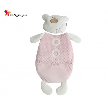 سرویس 2 تکه تشک و بالش ببیتوف-Bebitof سفید صورتی