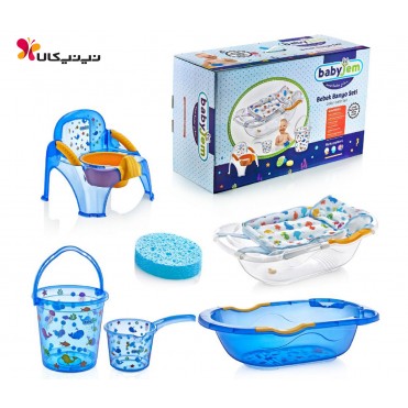 ست لوکس حمام نوزاد 6 تکه بی بی جم-Babyjem کد 253