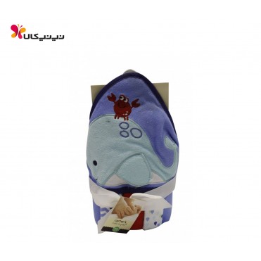 حوله کلاه دار دور پیچ به همراه 3 عدد حوله کوچک دست و صورت کارترز