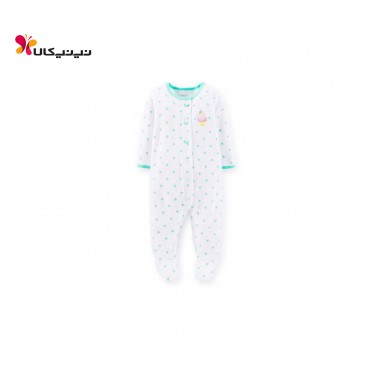 سرهمی جورابدار نخی پسرانه کارترز-Carter's مدل خال خالی بستنی