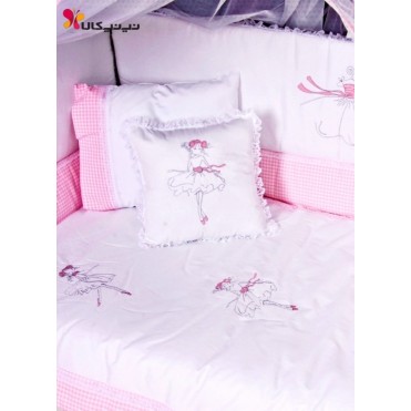 سرویس خواب 9 تیکه نوزاد و نوجوان  دخترک رقاص  برند مام شاپ-momshop