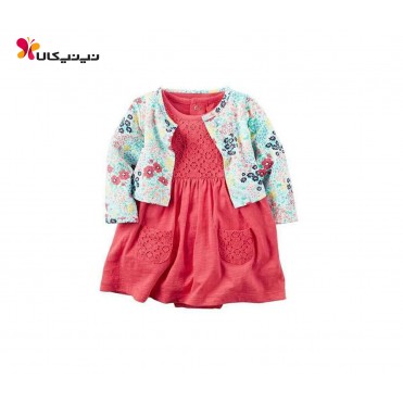 کت و سارافون کارترز-Carter's مدل سرخابی گلدار