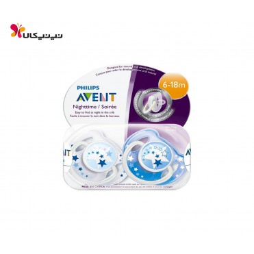 پستانک دوعددی پسرانه 6 تا 18 ماه اونت-avent