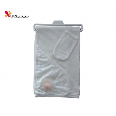 ست 2 تکه حوله  نوزادی آلدیانا Aldiana مدل4007