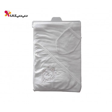 ست 2 تکه حوله نوزادی آلدیانا Aldiana مدل4008