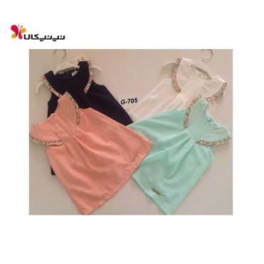 سارافون یقه طرح دار دخترانه برث بی بی-Birth Baby مدل G-705