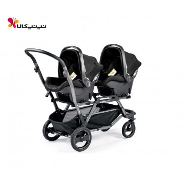 ست کریر و کالسکه دوقلوی پگ پرگو-pegperego مدل Duette Piroet